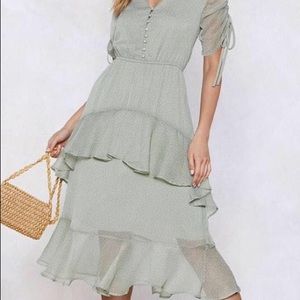 Beautiful classy green dress